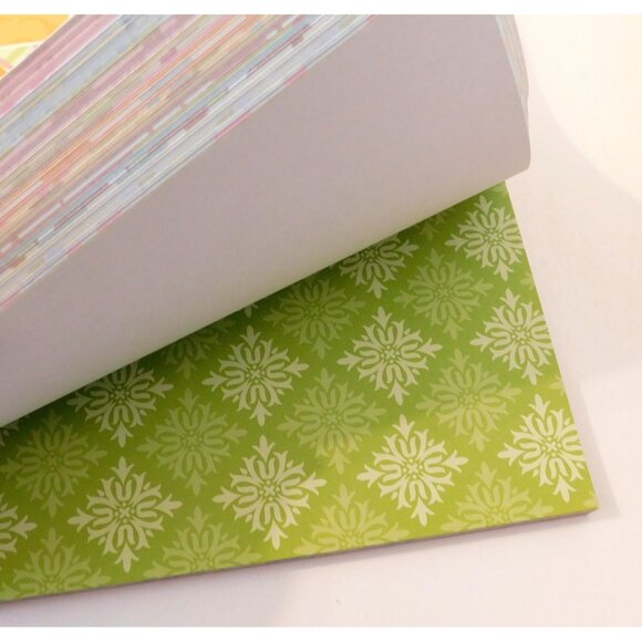 Scrapbook Paper Pack 12x12 Approx. 180 Pages Colorful Fleur de Lis Circles Lines - Picture 14 of 16